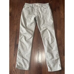 Raleigh Denim Jeans Men 31x32.5 Taupe Alexander Straight USA MADE
